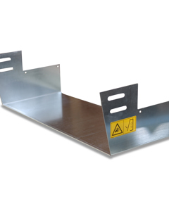 Protection plate egg belt idler 500/danger of crushing